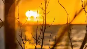 Zachód słońca nad jeziorem Niegocin, Bystry, luty 2021 - zdjęcie 49