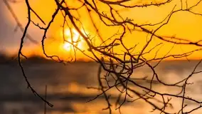 Zachód słońca nad jeziorem Niegocin, Bystry, luty 2021 - zdjęcie 5