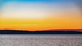 Jezioro Kisajno po zachodzie słońca, luty 2022 r. - zdjęcie 22