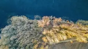 Zachód słońca nad grodziskiem Święta Góra i jeziorem Wojnowo, luty 2022 r. - zdjęcie 17