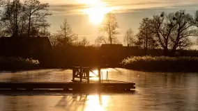 Zachód słońca nad jeziorem Harsz w Harszu - zdjęcie 20