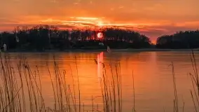 Marcowy zachód słońca nad jeziorem Kisajno - zdjęcie 58