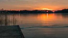 Marcowy zachód słońca nad jeziorem Kisajno - zdjęcie 28