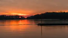 Marcowy zachód słońca nad jeziorem Kisajno - zdjęcie 17