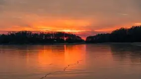 Marcowy zachód słońca nad jeziorem Kisajno - zdjęcie 35