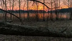 Marcowy zachód słońca nad jeziorem Kisajno - zdjęcie 30