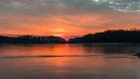 Marcowy zachód słońca nad jeziorem Kisajno - zdjęcie 29