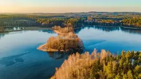 Zachód słońca nad jeziorem Krzywa Kuta - zdjęcie 22