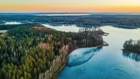 Zachód słońca nad jeziorem Krzywa Kuta - zdjęcie 11