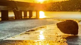 Zachód słońca nad jeziorem Krzywa Kuta - zdjęcie 18