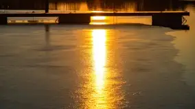 Zachód słońca nad jeziorem Tajty w Wilkasy Zalesie - zdjęcie 19