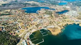 Wilkasy i okolice na zdjęciach z lotu mewy, marzec 2022 - zdjęcie 8