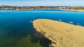 Wilkasy i okolice na zdjęciach z lotu mewy, marzec 2022 - zdjęcie 16