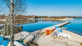 Wilkasy i okolice na zdjęciach z lotu mewy, marzec 2022 - zdjęcie 14