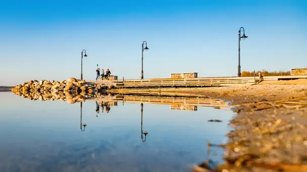 Jezioro Śniardwy i Nowe Guty na początku wiosny - zdjęcie 1