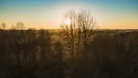 Zachód słońca nad Piszem i jeziorem Roś z drona - zdjęcie 30