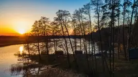 Zachód słońca nad jeziorem Kisajno, Zimny Kąt - zdjęcie 1