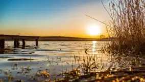 Zachód słońca nad jeziorem Kisajno, Zimny Kąt - zdjęcie 2