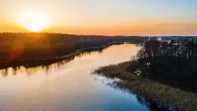 Zachód słońca nad jeziorem Wydmińskim, marzec 2022 - zdjęcie 35