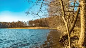 Zachód słońca nad jeziorem Dejguny, marzec 2022 r. - zdjęcie 22