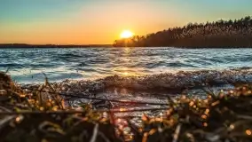 Zachód słońca nad jeziorem Dejguny, marzec 2022 r. - zdjęcie 25