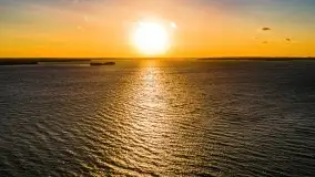 Zachód słońca nad jeziorem Dargin, marzec 2022 r. - zdjęcie 4