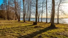 Zachód słońca nad jeziorem Dargin, marzec 2022 r. - zdjęcie 38