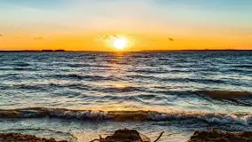 Zachód słońca nad jeziorem Dargin, marzec 2022 r. - zdjęcie 40