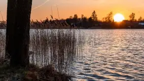 Zachód słońca nad jeziorem Boczne, widoczny z Rydzewa - zdjęcie 42