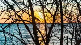 Zachód słońca nad jeziorem Dobskim, kwiecień 2022 - zdjęcie 55