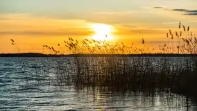 Zachód słońca nad jeziorem Dobskim, kwiecień 2022 - zdjęcie 34