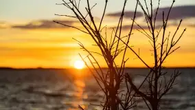 Zachód słońca nad jeziorem Dobskim, kwiecień 2022 - zdjęcie 26