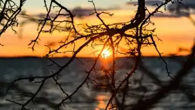 Zachód słońca nad jeziorem Dobskim, kwiecień 2022 - zdjęcie 36