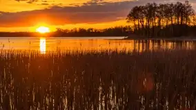 Zachód słońca nad jeziorem Niegocin, maj 2022 r. - zdjęcie 14