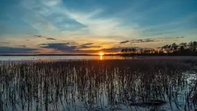 Zachód słońca nad jeziorem Niegocin, maj 2022 r. - zdjęcie 6