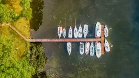 Wschód słońca nad jeziorem Mamry, Stanica Wodna Kietlice, czerwiec 2022 - zdjęcie 25