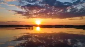 Zachód słońca nad jeziorem Kirsajty, koniec maja 2022 - zdjęcie 2