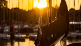 Zachód słońca w porcie AZS Wilkasy - zdjęcie 33