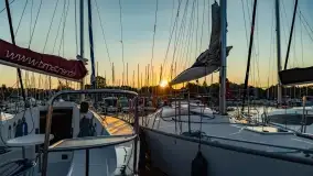 Zachód słońca w porcie AZS Wilkasy - zdjęcie 16