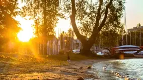 Zachód słońca w porcie AZS Wilkasy - zdjęcie 21