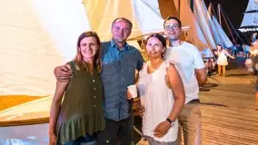 Nocne zdjęcia z XXIII zlotu klubu Jacht Oldtimet, Stranda, sierpień 2022 - zdjęcie 44