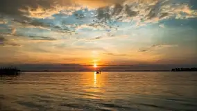 Zachód słońca nad jeziorem Dobskim w Fuledzie, czerwiec 2022 - zdjęcie 4