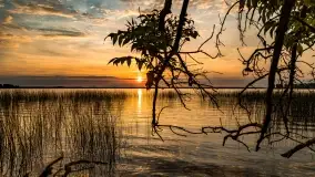 Zachód słońca nad jeziorem Dobskim w Fuledzie, czerwiec 2022 - zdjęcie 18