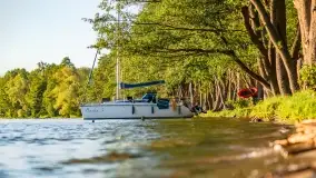 Zachód słońca nad jeziorem Przystań, czerwiec 2022 - zdjęcie 3