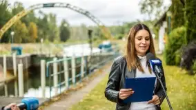 Fotorelacja - konferencja z podpisania umowy na remont śluzy Karwik - zdjęcie 18