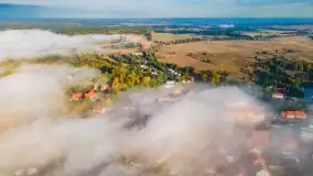 Poranek w Bocianim Gnieździe i te... mgły nad jeziorem Ryńskim - zdjęcie 12