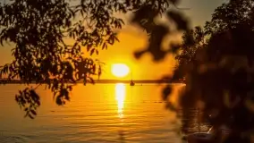 Sierpniowy zachód słońca nad jeziorem Dargin - zdjęcie 2