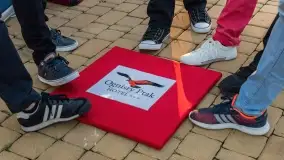 Odsłonięcie gwiazdy w Alei Gwiazd Szantowych w Ognistym Ptaku - Mietek Folk - zdjęcie 6