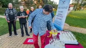 Odsłonięcie gwiazdy w Alei Gwiazd Szantowych w Ognistym Ptaku - Mietek Folk - zdjęcie 16