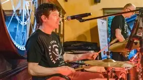 Odsłonięcie gwiazdy w Alei Gwiazd Szantowych w Ognistym Ptaku - Mietek Folk - zdjęcie 30